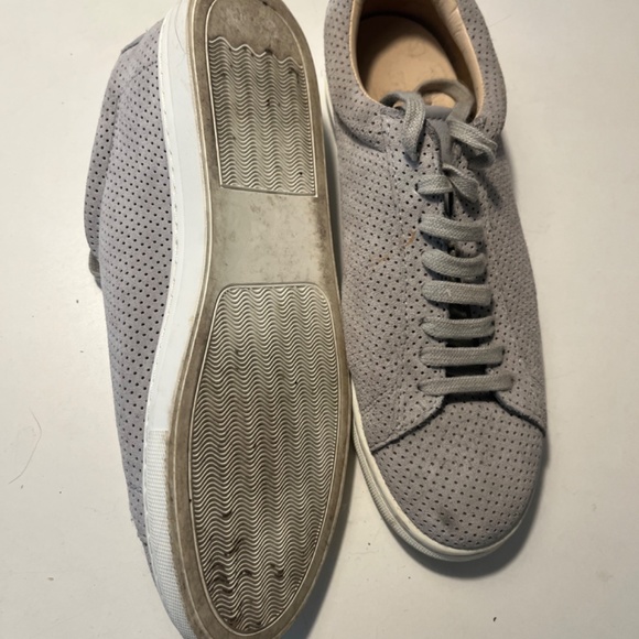 Zespa Grey Suede Perforated Sneakers 39 - Picture 4 of 7